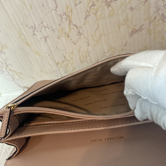 MICHAEL KORS BLUSH PINK WALLET CROSSBODY BAG PURSE - Picture 8 of 10